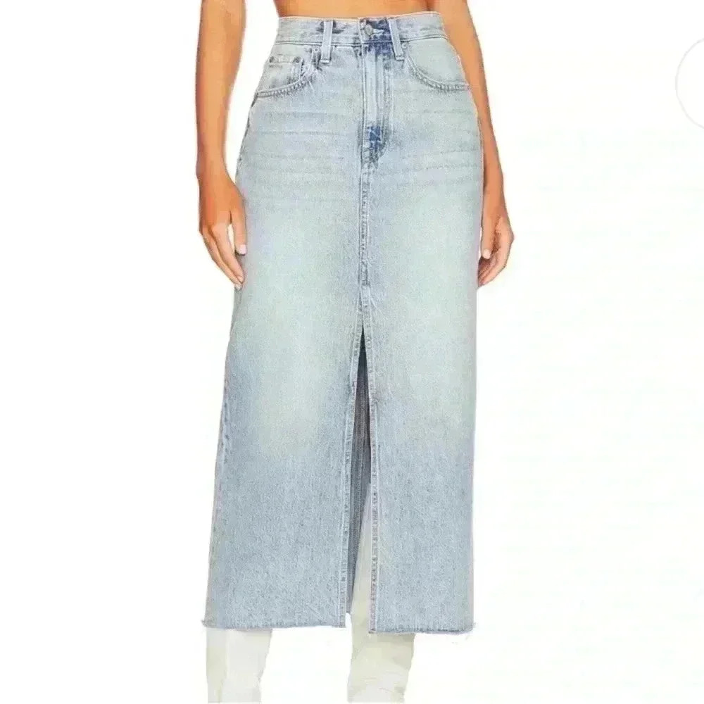 Pistola Alice High Rise Midi Skirt In Brooklyn - Picture 1 of 4